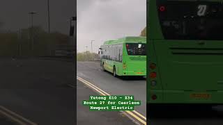 Newport Electric - Yutong E10 (Z34): Route 27 for Caerleon