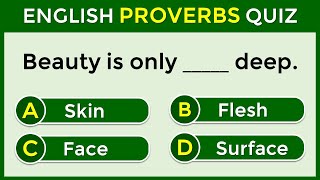 English Proverbs Quiz | 95% CAN'T PASS THIS TEST! 😎