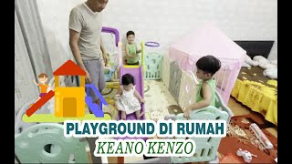 PLAYGROUND DI RUMAH KEANO KENZO | UNBOXING KINDER JOY #playground #playgroundfun