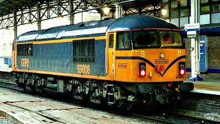 Rare appearance for 'dirty grid' Class 69 at Huddersfield Station