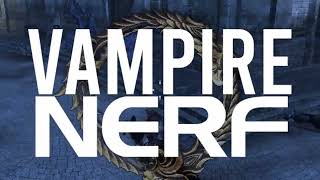 Vampire NERF in Update 43, PTS, Elder Scrolls Online, Gold Road