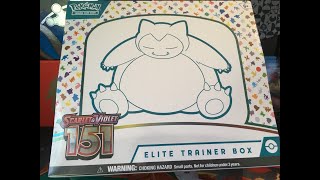 Pokemon 151 Elite Trainer Box opening