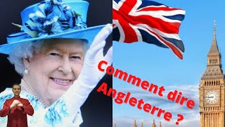 Comment dire l'Angleterre, l'anglais en chinois ?