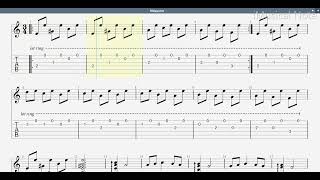 Guitar TAB - My morning finger exercise (Malaguena) | Tutorial Sheet Lesson #imn