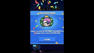 Winning the Penny Challenge | Brawl Stars #Shorts