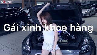 gái xinh khoe hàng cực ngon vs  xế đẹp