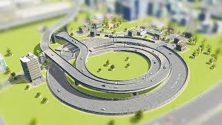 РАЗВЯЗКА И ГОРОД БЕЗ ПРОБОК В CITIES SKYLINES