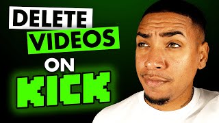 How to Delete Your Kick Stream (Super Easy)