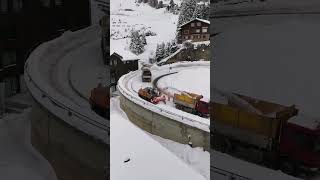 Swiss Mountain Life After Snowstorm #youtubeshorts #short #shorts