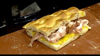 All'antico Vinaio, il tutorial della schiacciata alla Carbonara "Roma"