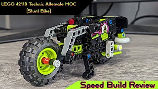 LEGO 42118 Technic Alternate MOC (Stunt Bike) - LEGO MOC Speed Build Review