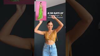 8/30 days of saree drape - Kiara Advani Inspired Organza Saree Styling #bollywood #organzasarees