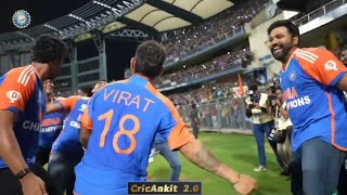 VIRAT AND ROHIT DANCE🔥🇮🇳🏆#viratkohli #rohitsharma #cricket #rohirat #mumbai #worldchampion #viral