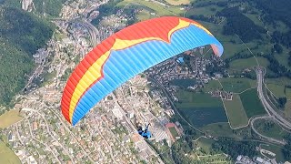 Begleitet am Tandem Marcel Schmid und Irene