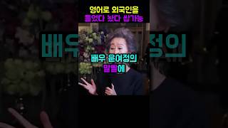 영어로 외국 방송 들었다 놨다하는 윤여정 클라스