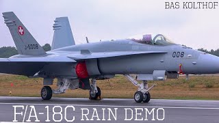 Swiss F/A-18C Demo in the RAIN!! | Sanicole Airshow 2022