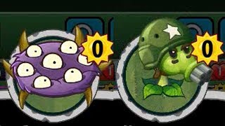 PvZ Heroes - Unknown Cards: Gatling Pea, Eye Spore