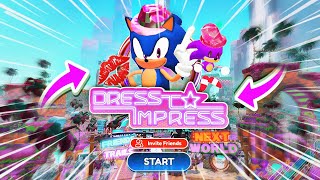 🛍️ DRESS TO IMPRESS in Sonic Speed Simulator... - Roblox