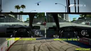 Long Beach Duels | Mercedes 190E Evo 2 vs Ford Sierra RS Cosworth | Forza Motorsport 5