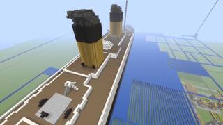 HUGE MEGA BUILD TITANIC on Minecraft!!