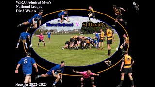 Haverfordwest R.F.C v St David's R.F.C W.R.U Admiral Men's National League Div.3 West A 2022-2023