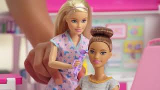 Masina ambulanta Barbie by Mattel I can be Clinica mobila 2 in 1