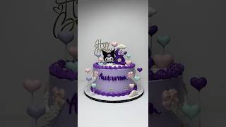 Kuromi Cake #birthdaycake #kuromi #kuromicake #cakedecorating