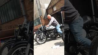 BROOKLANDS Motorcycle Day is BACK for 2024 Meanwhile MAX Bump Starts his MANX Norton Bike - part 3/3