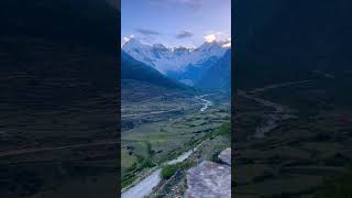 The Heavenly view of Panchachuli Peaks from Dantu Village, Darma valley