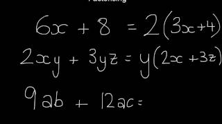 Simple Factorising