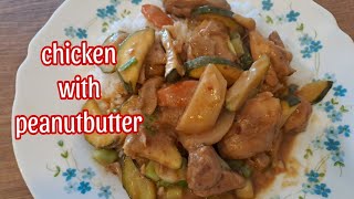 chicken with peanut butter  recipe Simple home cooking |Asian food