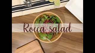 طريقة عمل سلطة الجرجير بالرمان | Rocca with pomegranate salad recipe