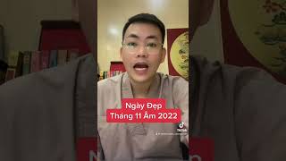 NGÀY TỐT TRONG THÁNG 11 ÂM LỊCH 2022