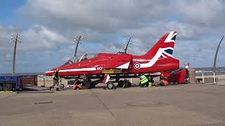 Set Up Of The Replica Red Arrow Jet Part 2 Blackpool Air Show 2024