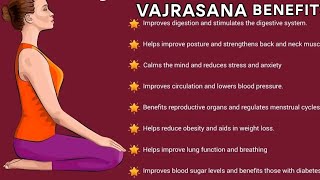 VAJRASANA YOGA Pose for Acidity, Gas, Menstrual Discomfort, Back Pain, Weight Management, Arthritis