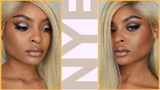 NYE GLAM 2018 - Halo Eye Cut Crease Full Makeup Tutorial *Beginner Friendly*