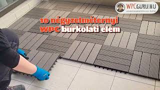 WPC burkolat telepítése 30 perc alatt! #wpc #wpcdecking