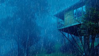 Ruido de Lluvia en Techo para Dormir - Adiós al insomnio con fuertes lluvias y truenos en el techo