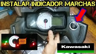 Como instalar visor indicador de MARCHAS / CAMBIOS / GEAR Kawasaki Versys 650 conectar paso a paso