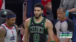 Jayson Tatum game winner vs Wizards