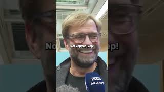 Klopp runs away from Guardiola