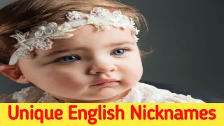 English Nicknames ❤️Baby Girls Name Latest English।