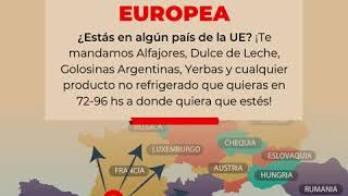 Envíos UNIÓN EUROPEA - Delicatessen Argentina