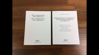 IWC Portofino Atomatic /Midsize ref 3565 / 4581 book + Service book + Free Post