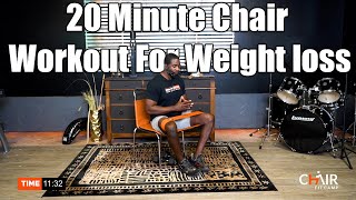 CHAIR FIT CAMP - 20 Minute Workout For Weightloss