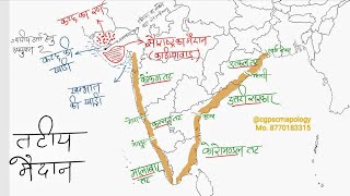 coastal plain तटीय मैदान - indian geography