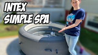 Cheapest Portable Hot Tub! Intex Simple Spa