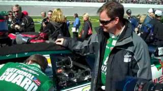 Dale Earnhardt Jr. prepares to get in Daytona 500 car