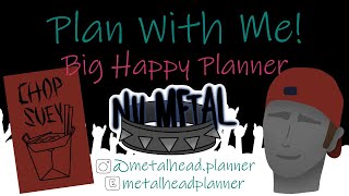 Nu Metal Plan With Me | Big Happy Planner | Metalhead Planner Stickers