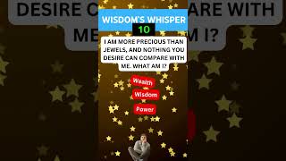 Can You Solve This Wisdom Whisper? 🧠 | Proverbs Riddle Challenge! #quiz